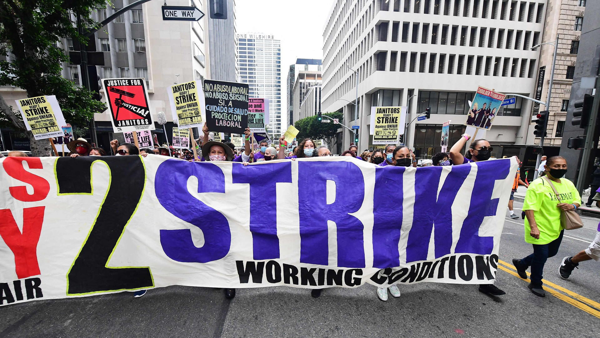 שביתה של עובדי ניקיון ב לוס אנג'לס