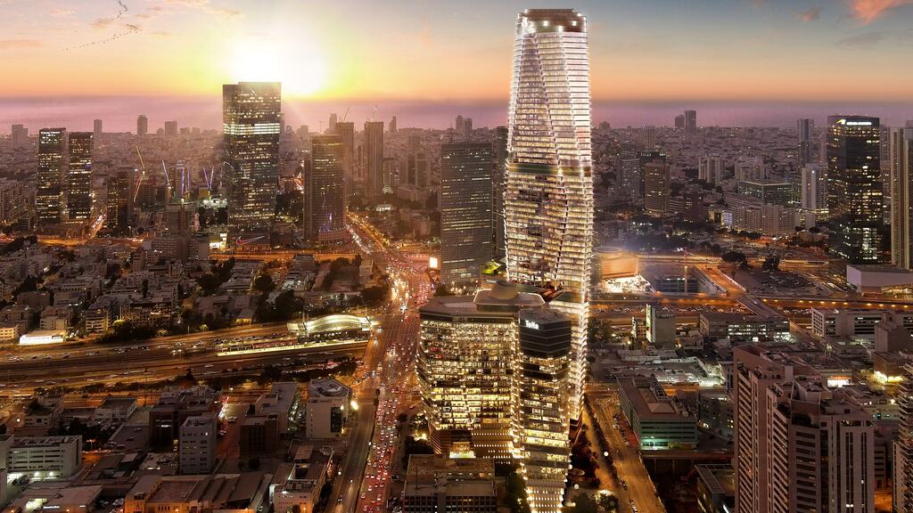 הדמיית מגדל משרדים ToHa2 תל אביב אמות גב ים