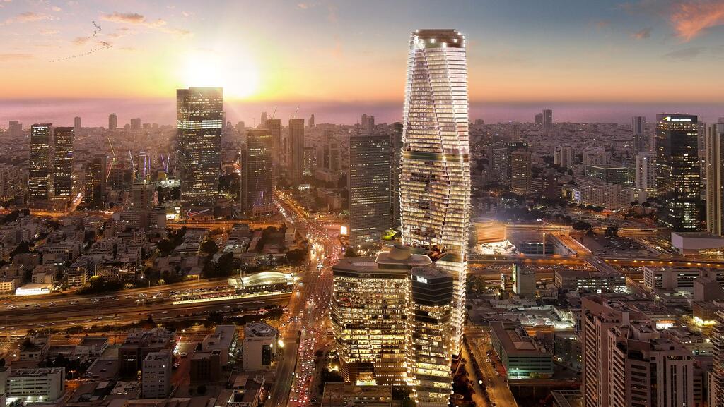 הדמיית מגדל משרדים ToHa2 תל אביב אמות גב ים