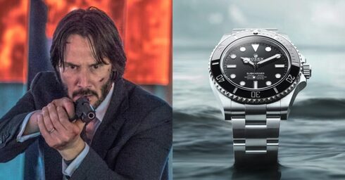 קיאנו ריבס ושעון רולקס, צילום: Lionsgate/Rolex