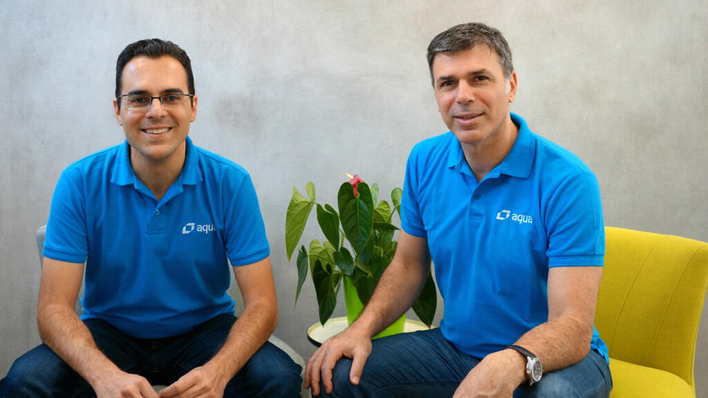 המייסדים דוידוף וג'רבי מייסדי אקווה סקיוריטי מימין דרור דוידוף ו אמיר ג'רבי CTO