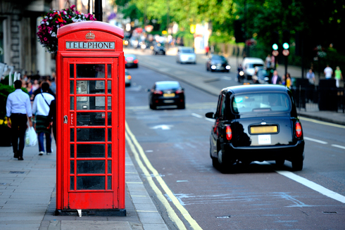 תא טלפון אדום בבריטניה, שאטרסטוק