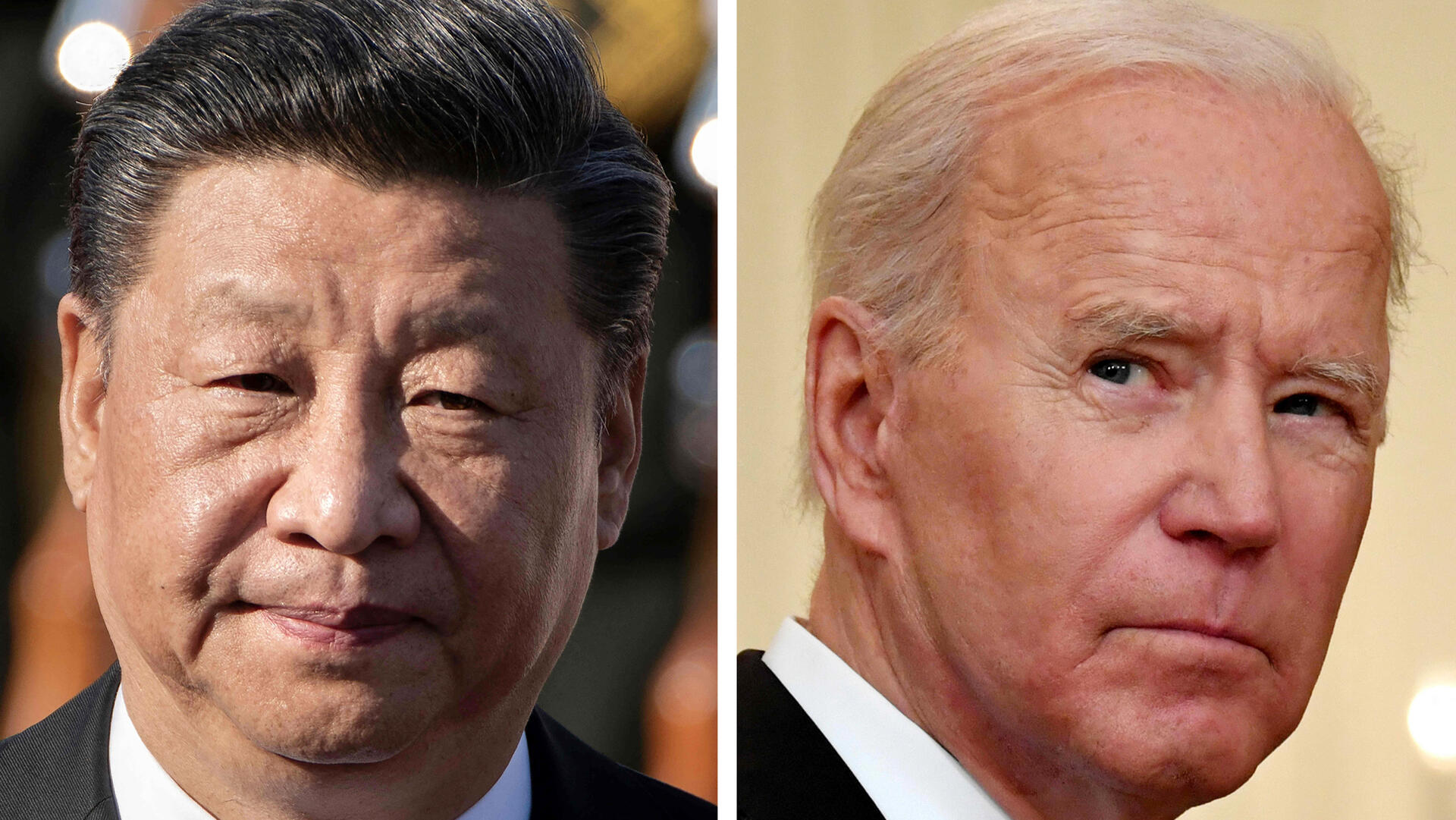 מימין נשיא ארה"ב ג'ו ביידן ונשיא סין שי ג'ינפינג