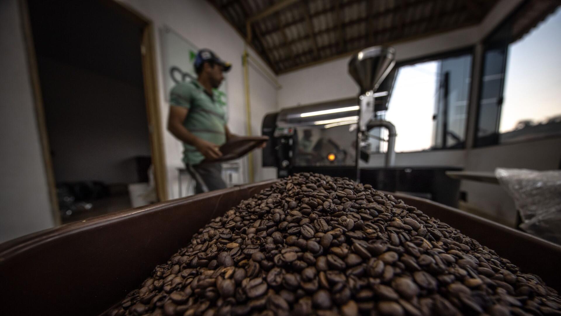 מפעל ל קליית קפה ב ברזיל אזור סאו פאולו