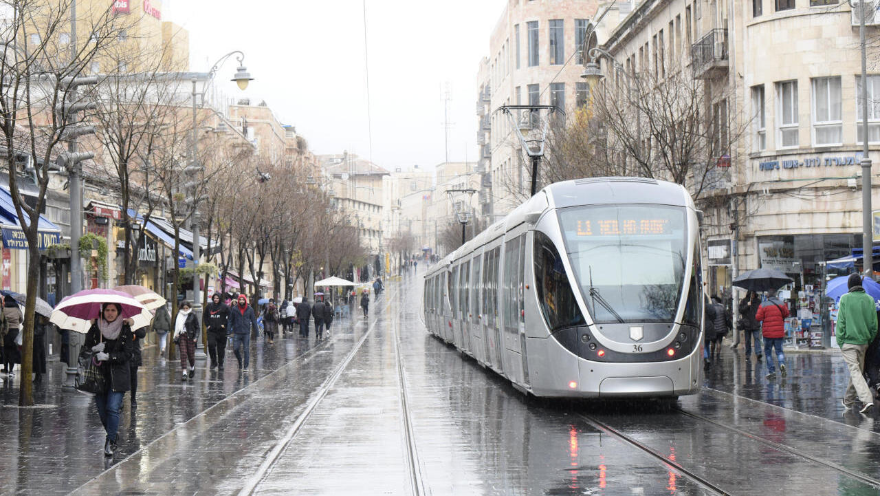 רכבת חשמלית הקו האדום ב ירושלים