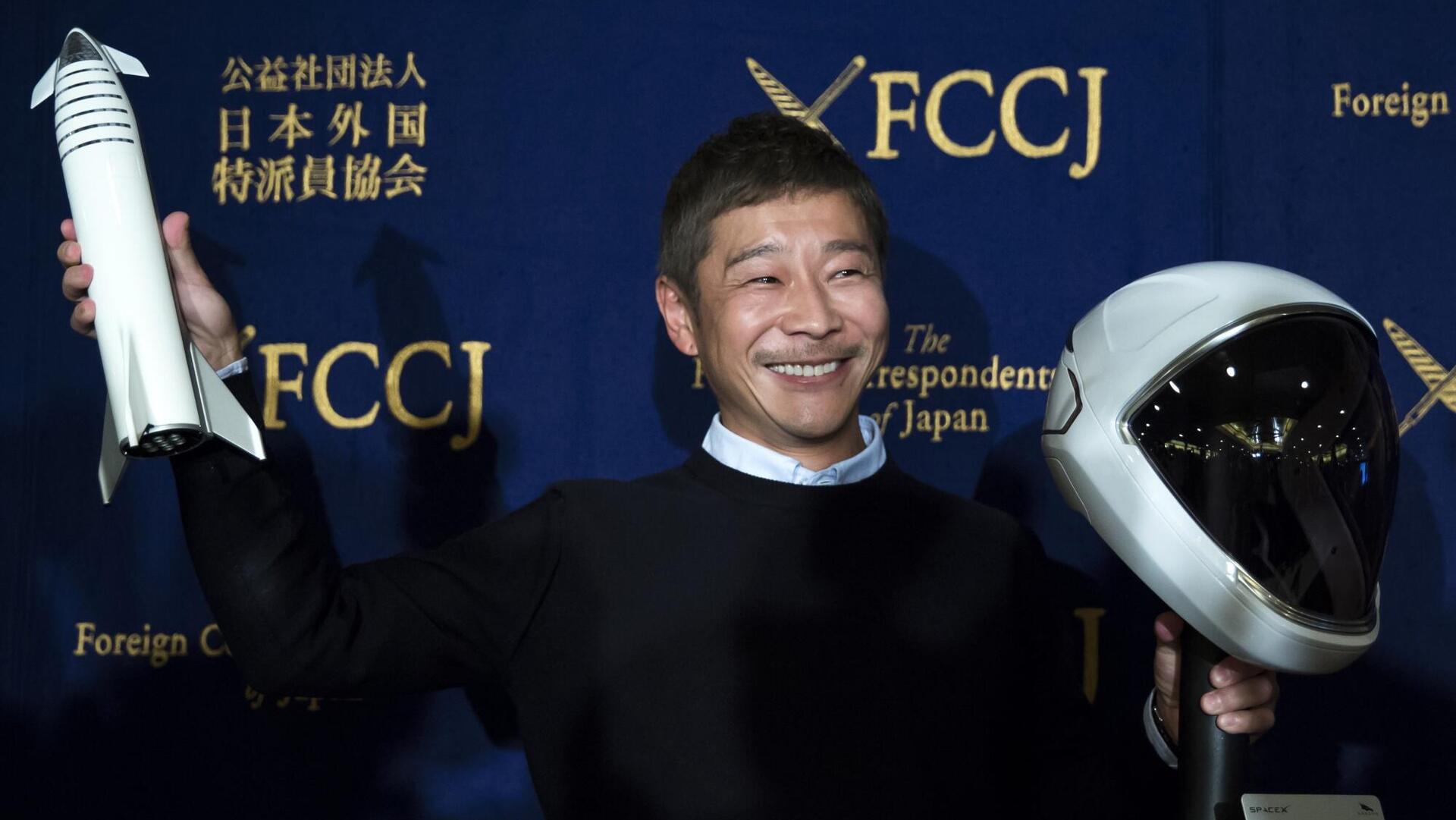 יוסאקו מאזאווה Yusaku Maezawa מיליארדר יפני יטוס לחלל עם SpaceX