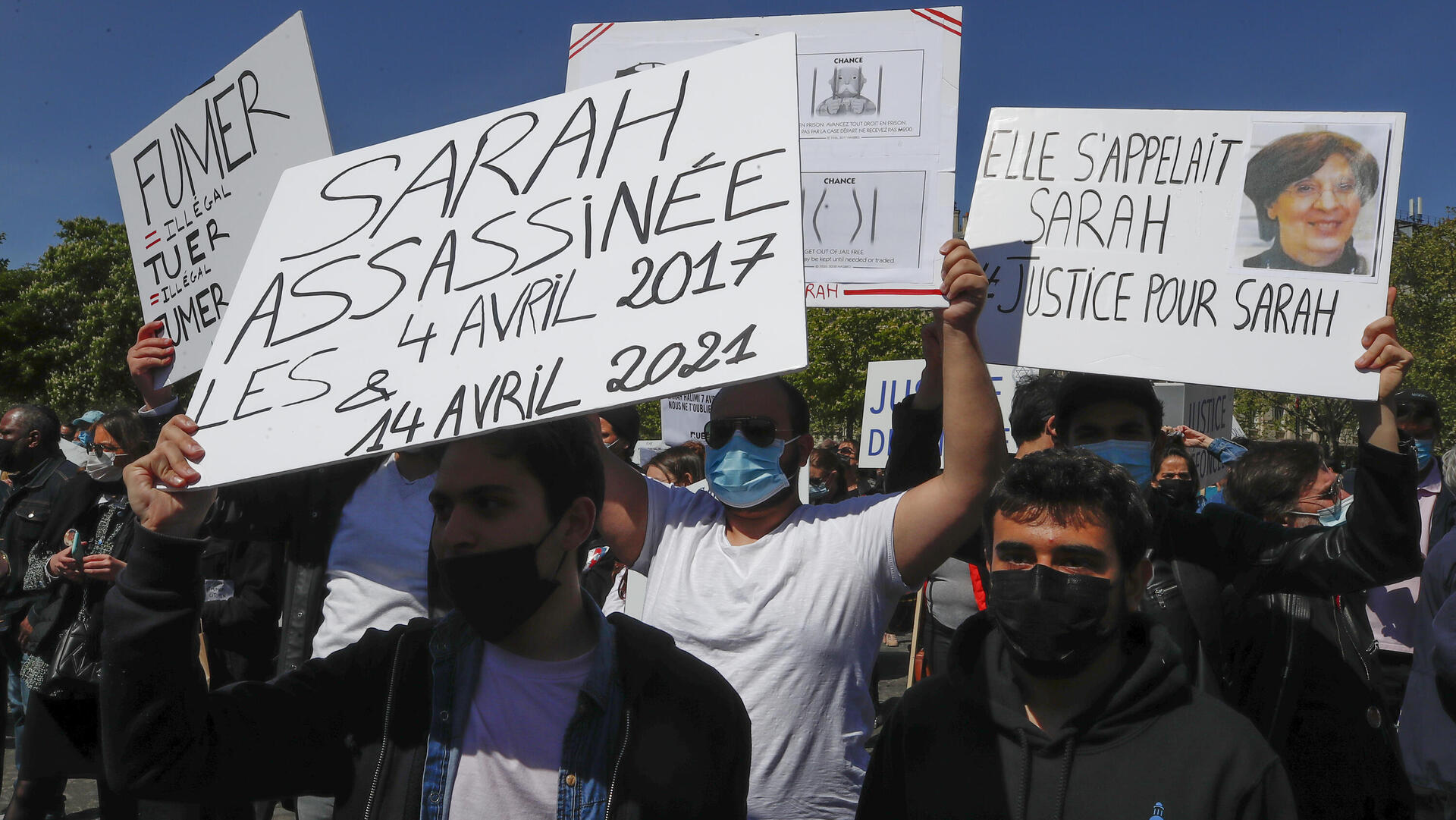 הפגנה נגד אנטישמיות בצרפת