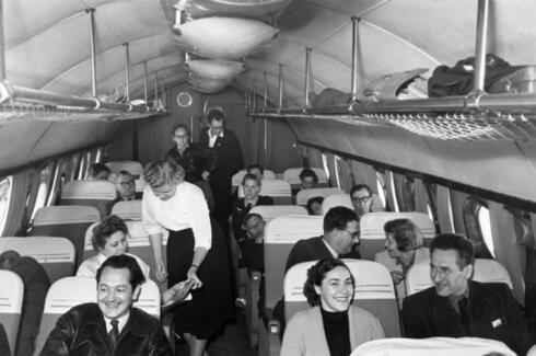 נוסעים בטופולב 104, צילום: Aeroflot archives