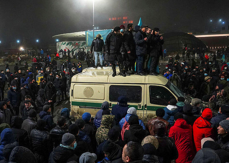 הפגנות ב קזחסטן