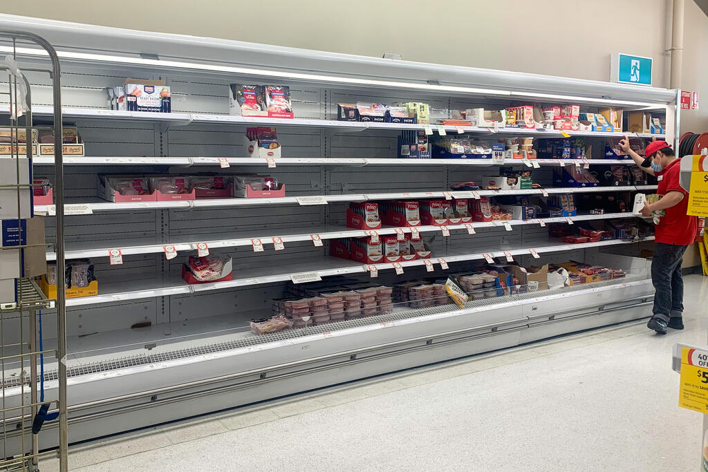 אוסטרליה סידני מחסור ב סופרמרקט מחסור במזון ינואר 2022