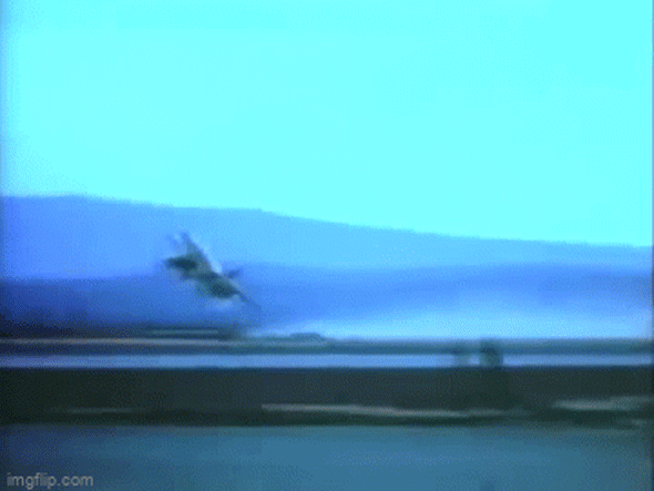 הקברניט סופר סייבר מטוס קרב תאונה, צילום: USAF