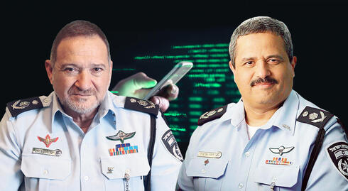 רוני אלשיך ו קובי שבתאי מפכ"לי ה משטרה מיין רחב, צילום: אלעד גרשגורן, שאטרסטוק