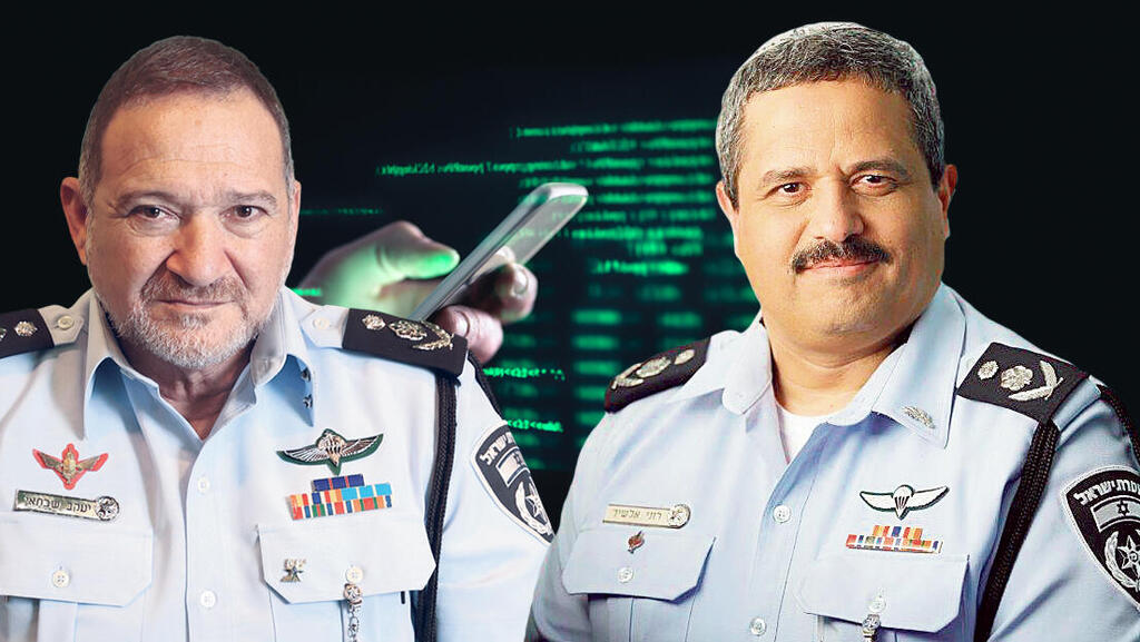 רוני אלשיך ו קובי שבתאי מפכ"לי ה משטרה מיין רחב