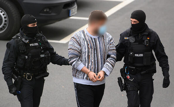 מעצר אחד החשודים בשוד בטירת דרזדן בנובמבר 2020 , גטי