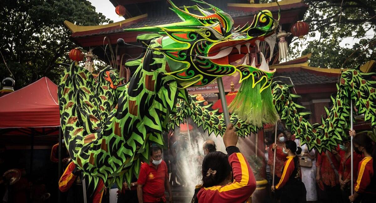 פוטו שנה סינית חדשה באלי אינדונזיה 
