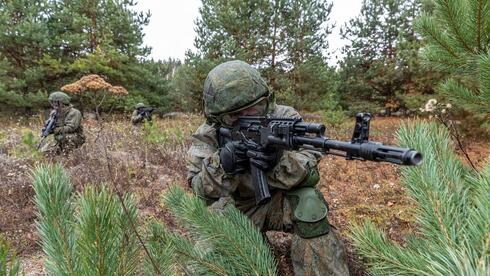 אימונים בגבול אוקראינה, צילום: mil.ru