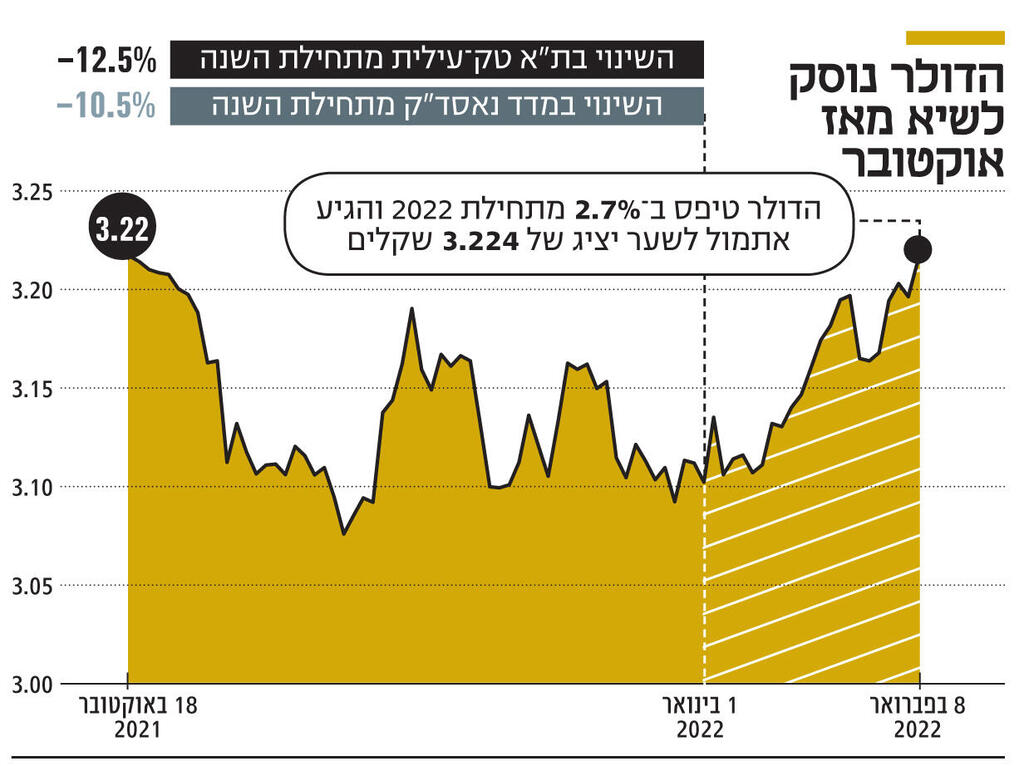 אינפו הדולר נוסק לשיא מאז אוקטובר