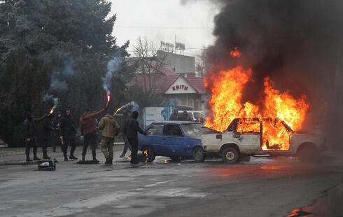 תרגיל של משטרת אוקראינה בנוכחות הנשיא זלנסקי, רויטרס