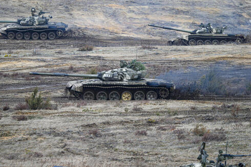 טנקים בתרגיל הצבאי של רוסיה ובלרוס, AP