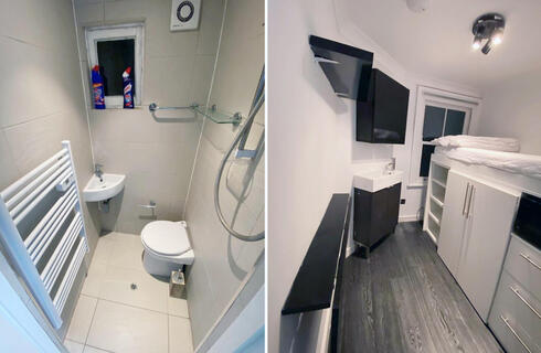 החדר מכיל הכל פרט לשירותים ומקלחת הנמצאים בחדרון נפרד , צילום: MyAuction