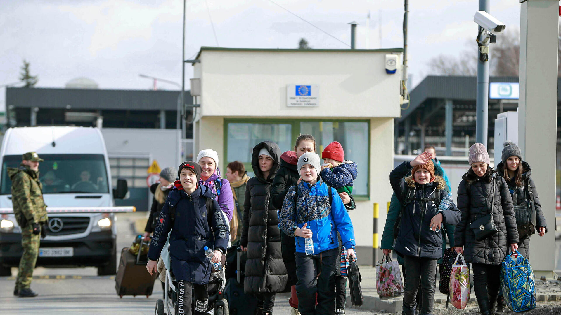 פליטים על גבול פולין אוקראינה