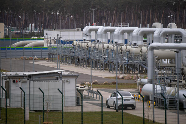 תחנה בגרמניה לקבלת גז טבעי מצינור נורד סטרים 2, צילום: גטי