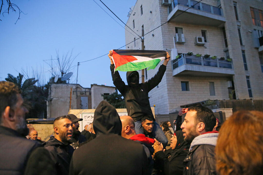 הפגנה בשכונת שייח ג’ראח ירושלים