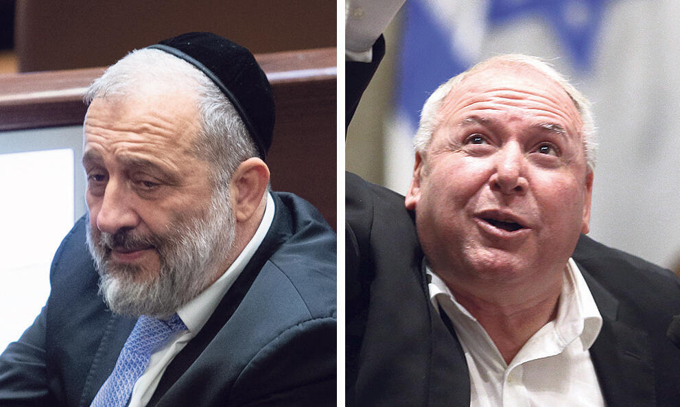 מימין ח"כ דודי אמסלם ו אריה דרעי