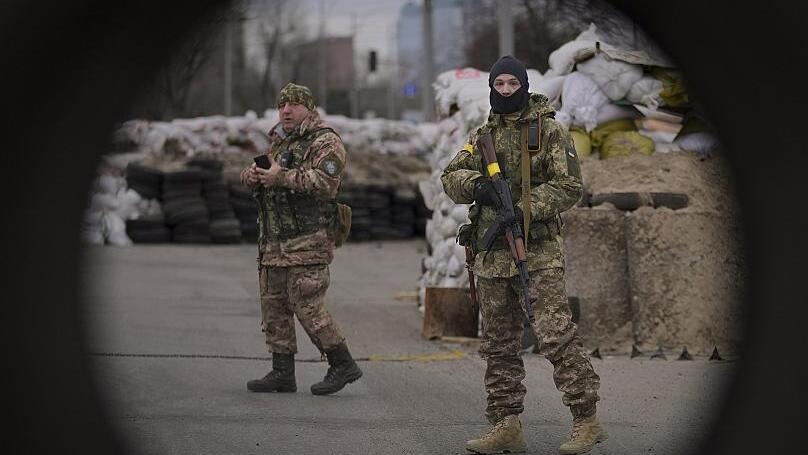 מחסום חיילים אוקראינה