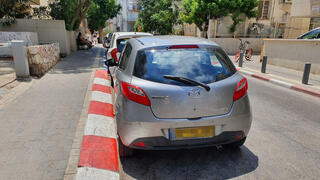 חניה לא חוקית ב תל אביב מצוקת חניה אדום לבן