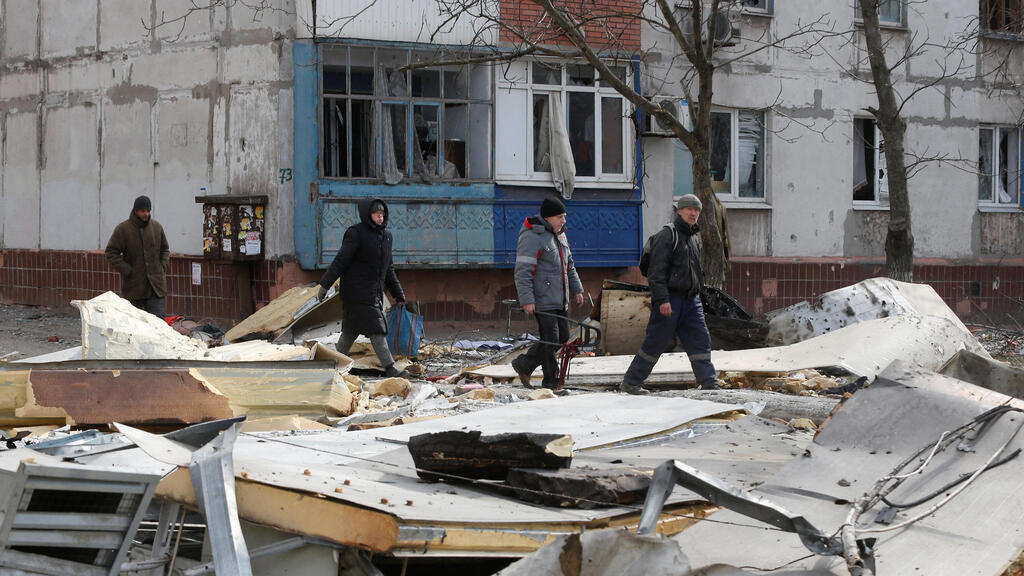 הרס ב מריופול אוקראינה