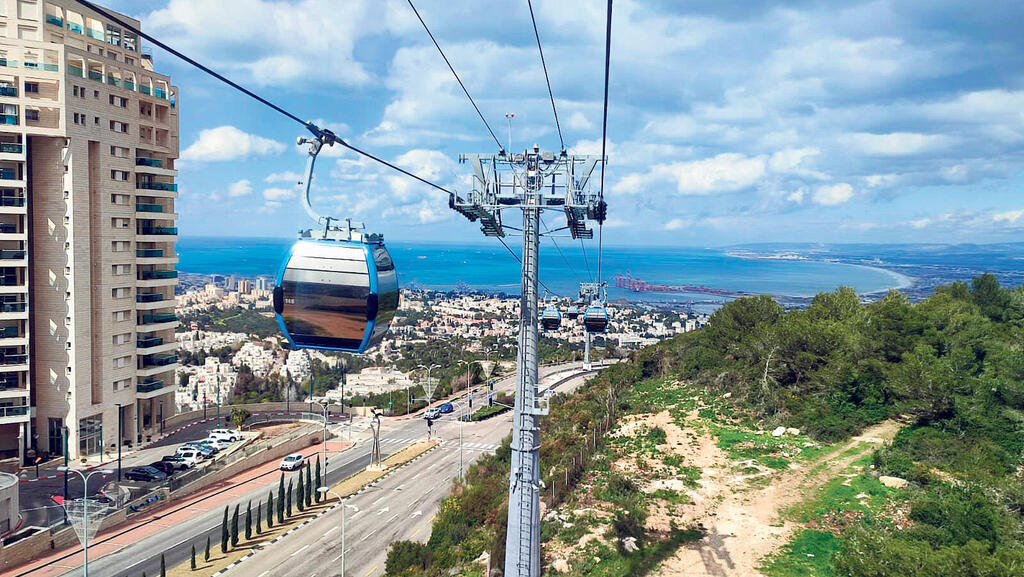 באיחור של חצי שנה: הרכבלית בחיפה תחל מחר בפעילות מסחרית מלאה