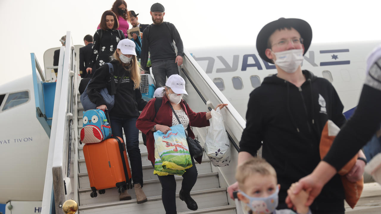 פליטים אוקראינה מגיעים לישראל