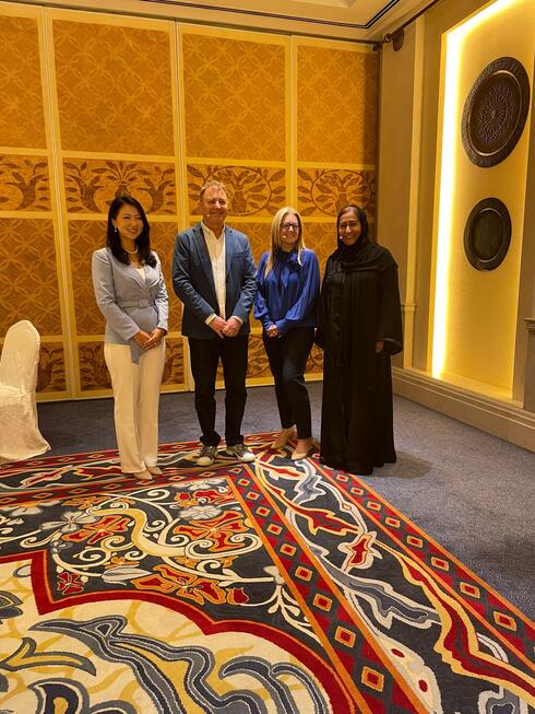 השופטים בתחרות בדובאי מימין פטימה אל ג’אבר, דיאנה ווילד, זיו אבירם וכריסטינה הו, צילום: Forbes