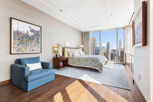 חדר השינה בדירה שרופרט מרדוק מוכר במגדל One Madison במנהטן, צילום: The Corcoran Group