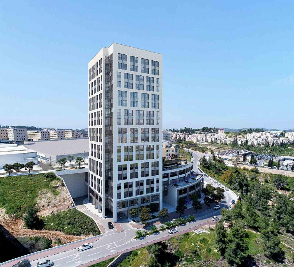 הדמיית מגדל בפרוייקט מגדלי רם ירושלים