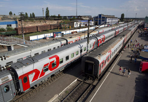 רכבת של חברת הרכבת הרוסית הממשלתית Russian Railways, צילום: בלומברג