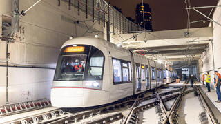 נסיעת ניסוי של הרכבת הקלה
