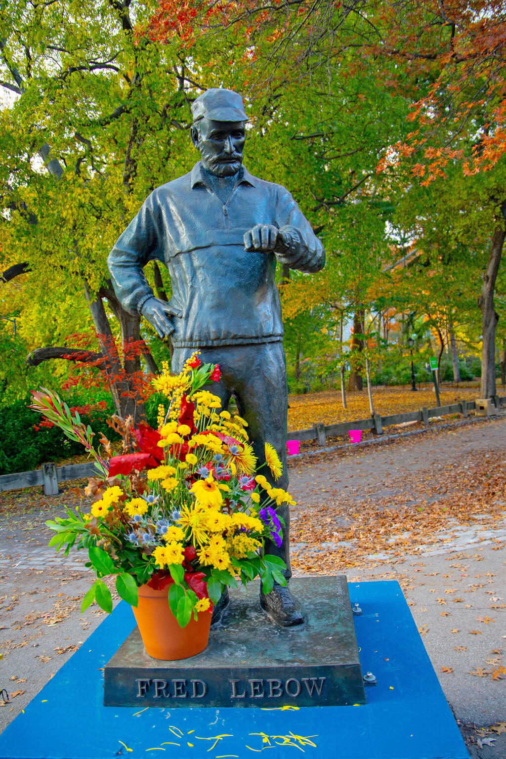 פסל של פרד ליבו בסנטרל פארק בניו יורק