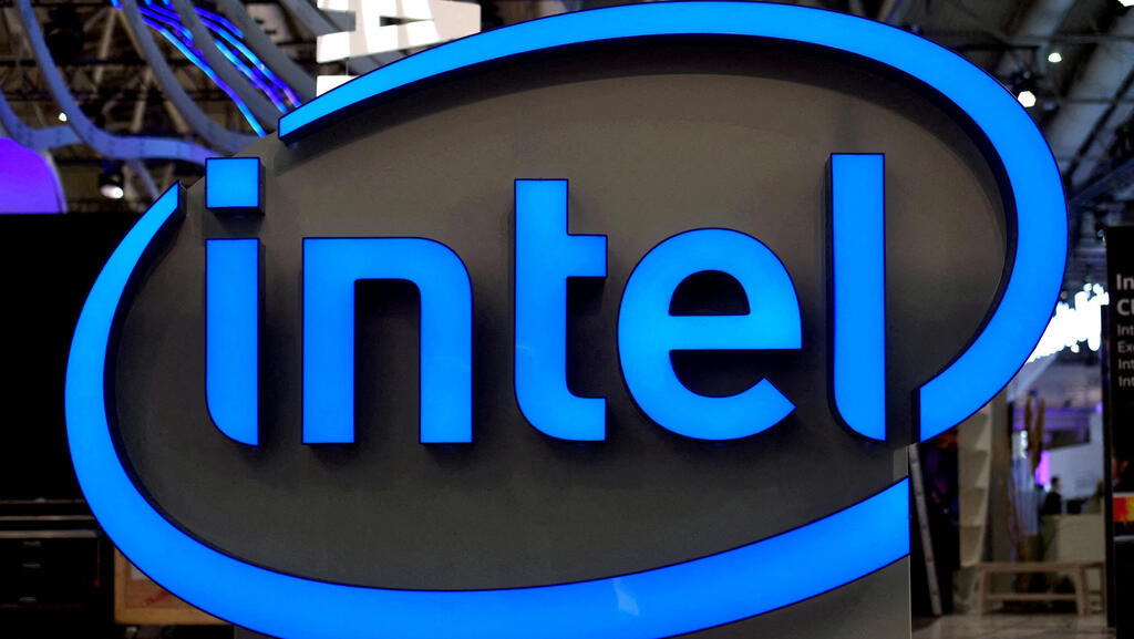 Intel logo. 