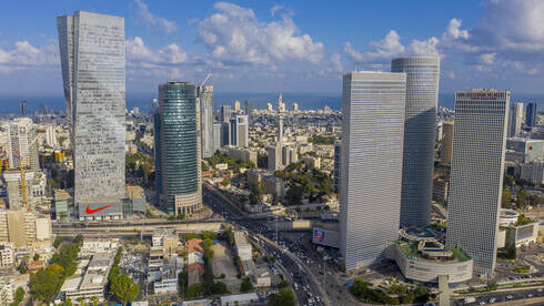Tel Aviv skyline. 