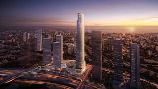 AZRIELI CENTER TEL AVIV PLUS THE PLANNED SPIRAL TOWER IN 2026