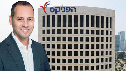 אייל בן סימון על רקע בניין הפניקס 