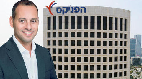 אייל בן סימון על רקע בניין הפניקס 