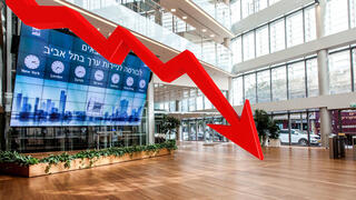 ירידות בורסת תל אביב גרף יורד