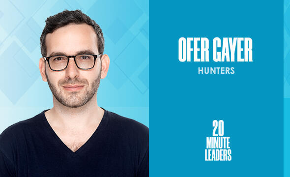 Ofer Gayer, vice president of product at Hunters 