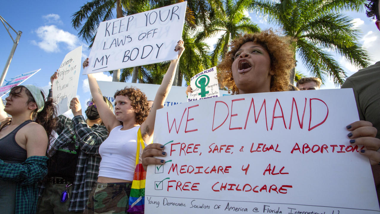 הפגנה מיאמי בעד הפלות