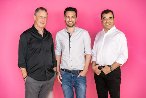 A21 founders Yoav Shoham (from left), Ori Goshen, and Amnon Shashua. 