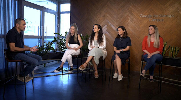 Startup Week Panelists (from left) Ronit Blayer, VP of Learning at Playtika; Sapir Ifergan, Communications Coordinator at the Budget Division of the Ministry of Finance, Hanit Marinov, VP of Marketing at Google; and Adi Gozes, Partner at Entrée Capital 