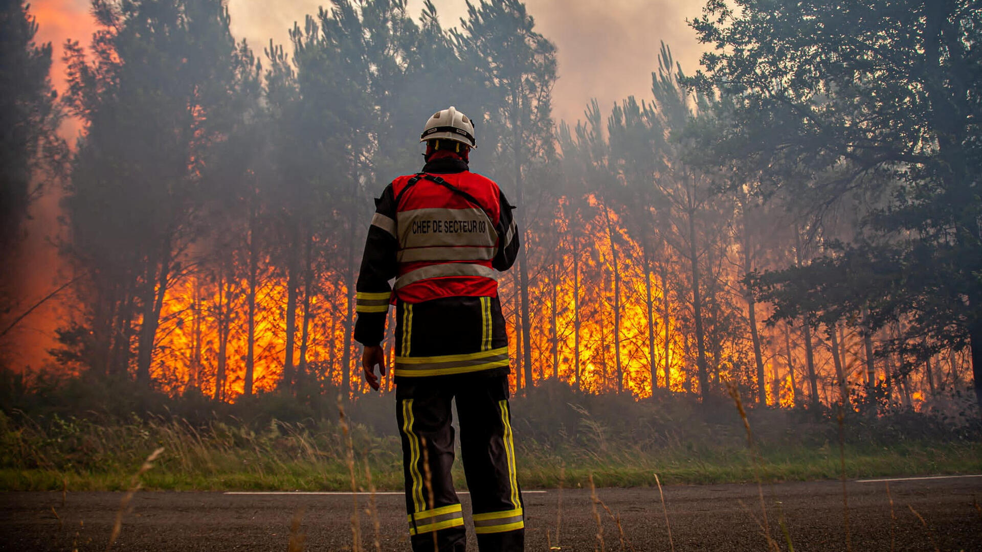 שריפה שריפות דרום מערב צרפת